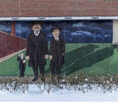 Full view of the Ben Shahn Mural at Syracuse University